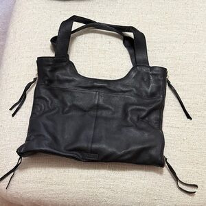 Vince Camuto Black Leather Tote